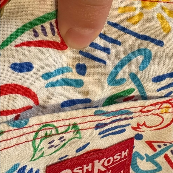 Vintage OshKosh B'gosh Sailboats Overall Shorts Shortalls Size 12 Months - Picture 6 of 8